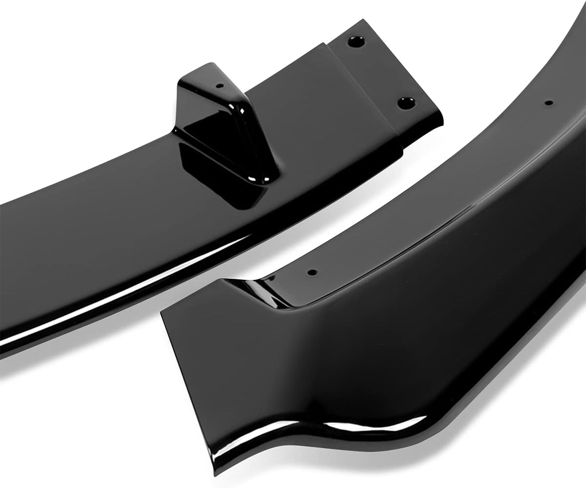 DNA MOTORING 2-PU-558-PBK – 3 labio de parachoques delantero de coche estilo GV compatible con MX-5 Miata 2009-2013, negro brillante