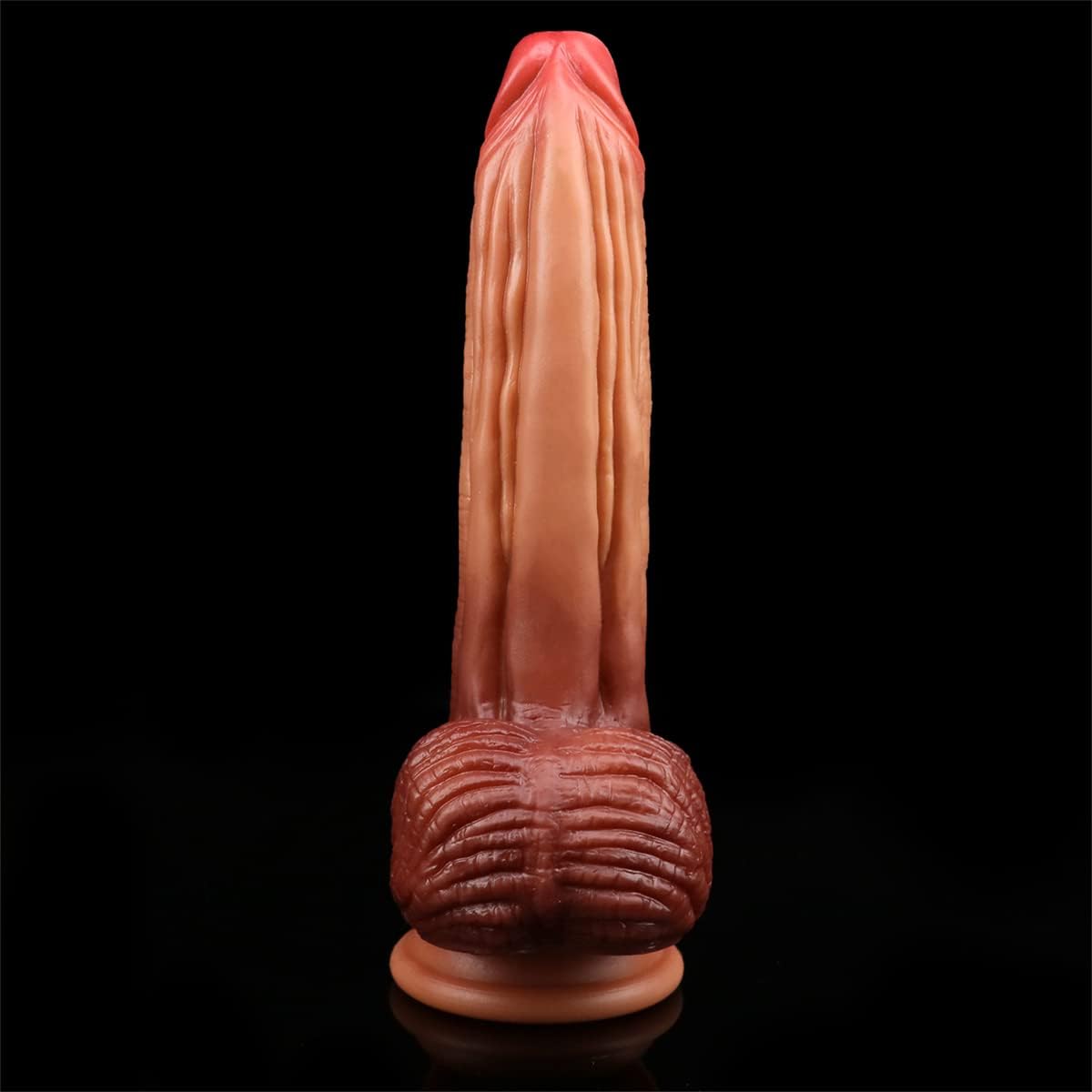 Consolador realista, material seguro para el cuerpo, pene enorme realista con fuerte ventosa para jugar manos libres, juguetes sexuales flexibles