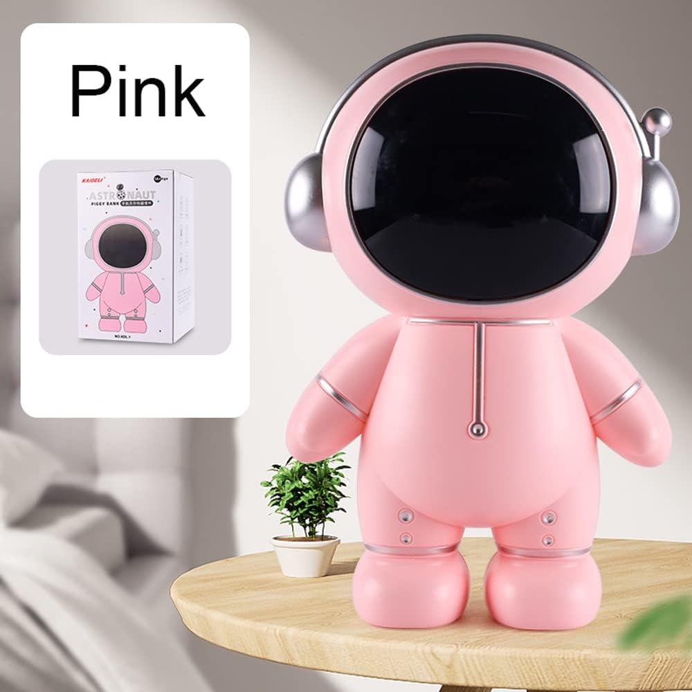 Alcancía de astronauta, bonita caja de dinero de astronauta, figura de astronauta, decoración de escritorio, estatua, adorno divertido de astronauta