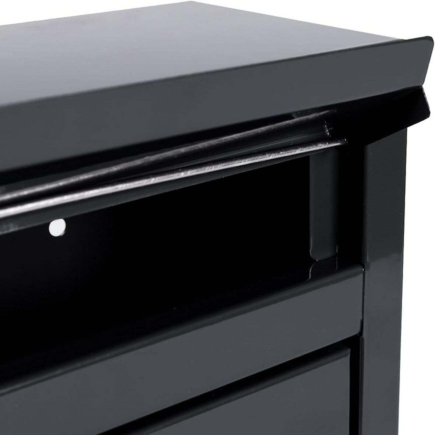 LinaLife Buzón de correo de 12.6 x 8.5 x 3.4 pulgadas, buzón grande de acero con cerradura para montar en la pared, con llaves, buzón de bloqueo a