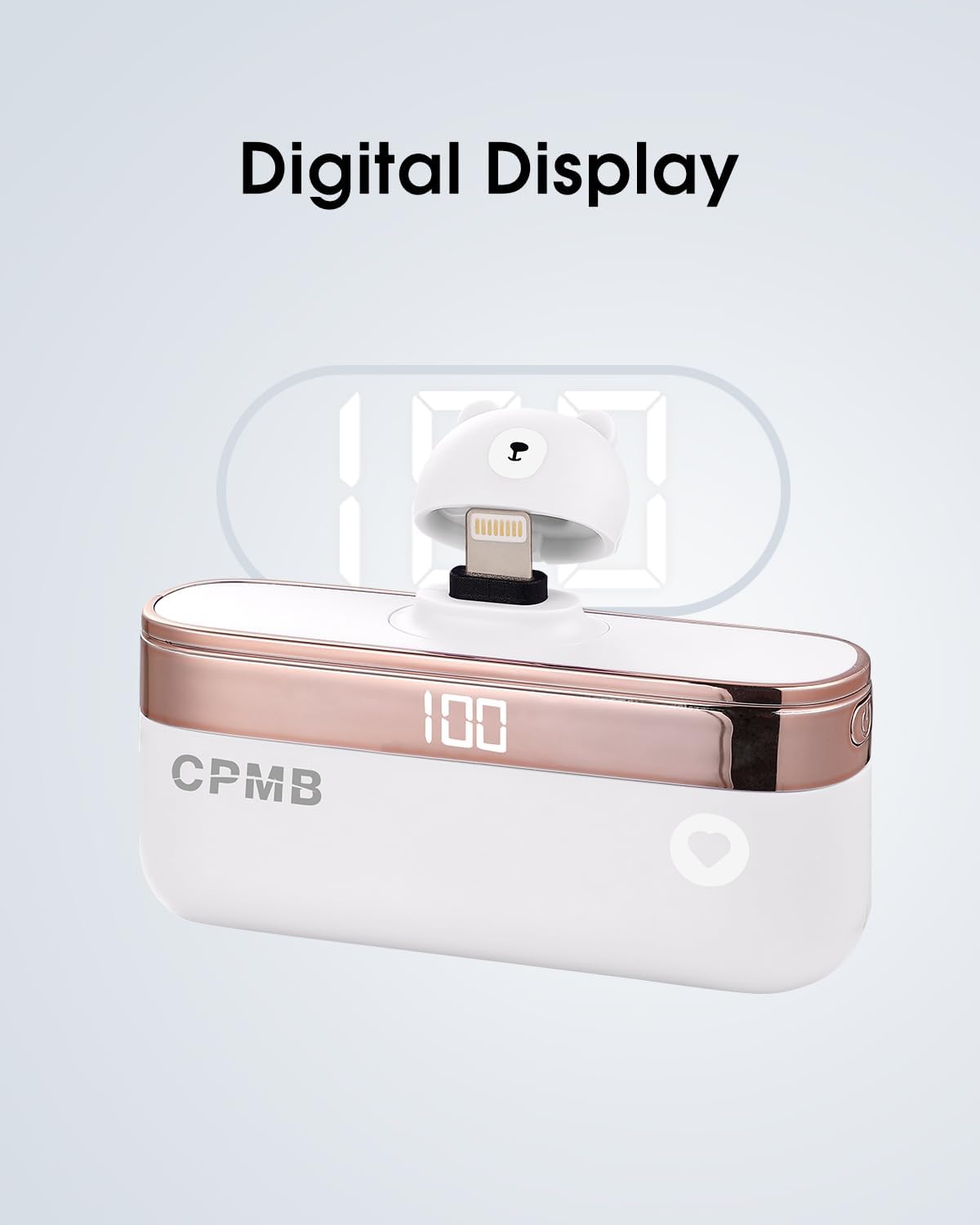 Banco de energía portátil con 5,000 mAh, cargador portátil de 22.5 W, pantalla digital, mini batería compatible con iPhone 1414 Pro  14 Plus  14 Pro