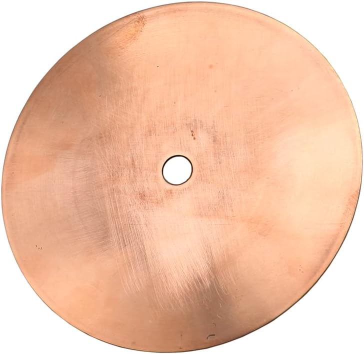 Disco de cobre de 5.906in de diámetro de disco de cobre pulido de 0.500in de diámetro de disco de pulido de piedras preciosas de disco de pulido