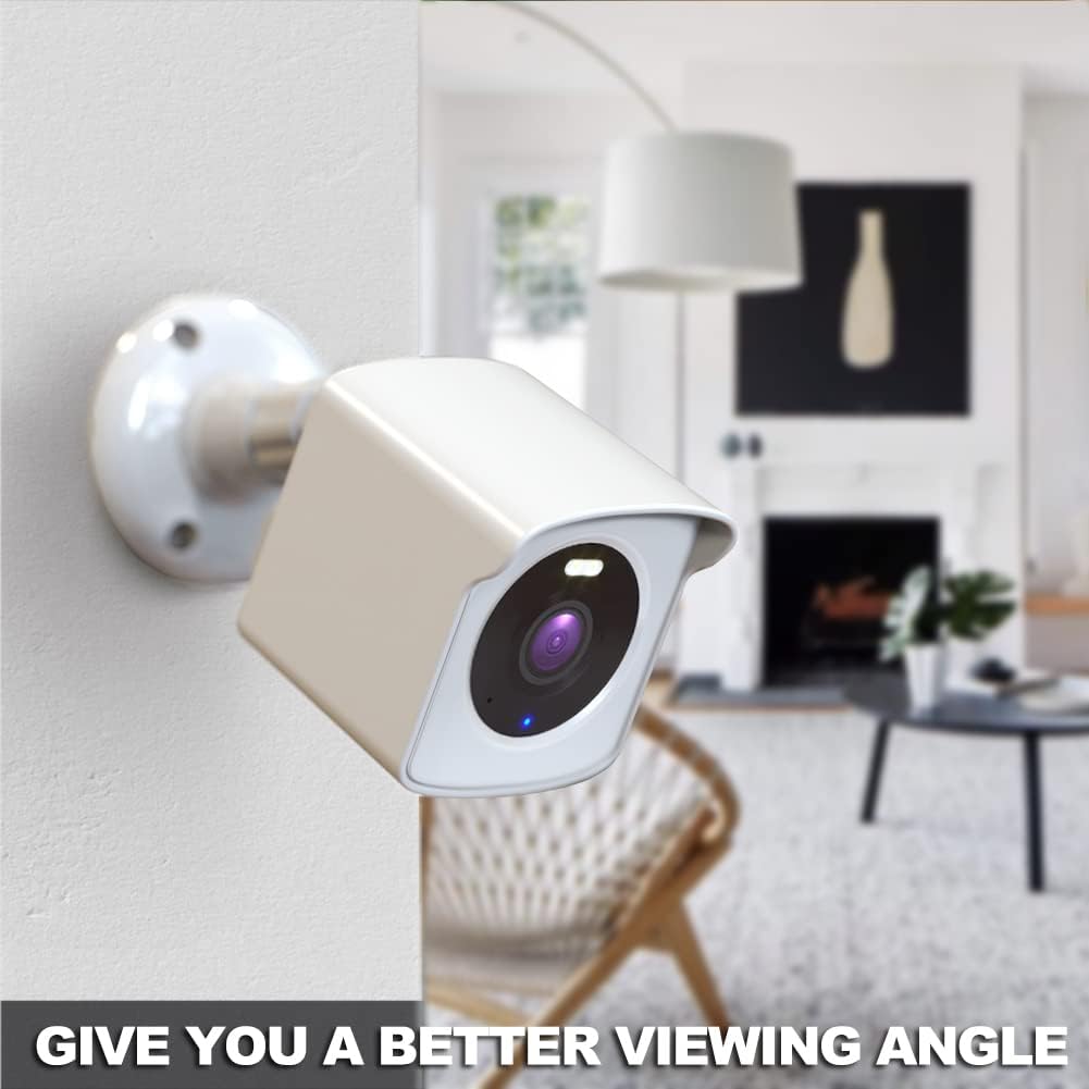 Soporte de pared para telefoto Wyze Cam OG y Wyze Cam OG, cubierta protectora resistente a la intemperie y soporte de montaje en pared ajustable de