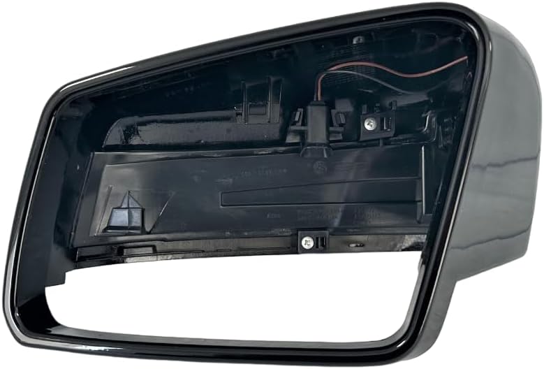 #2028 8th Gear – Cubierta negra para espejo lateral izquierdo del conductor con señal de giro compatible con Mercedes GLA200 GLA250 GLA45 AMG 2013