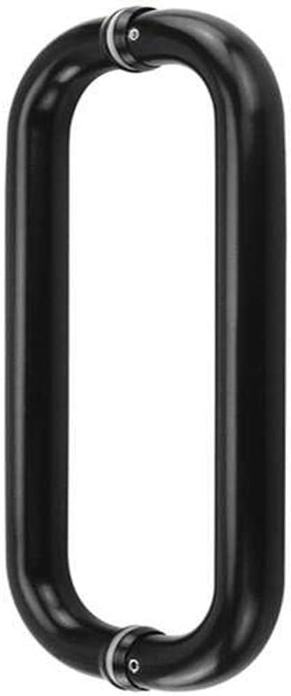 Alise Manija de puerta de ducha, tirador de puerta corrediza de vidrio para ducha, barra tubular de vuelta a atrás para puertas de baño, piezas de