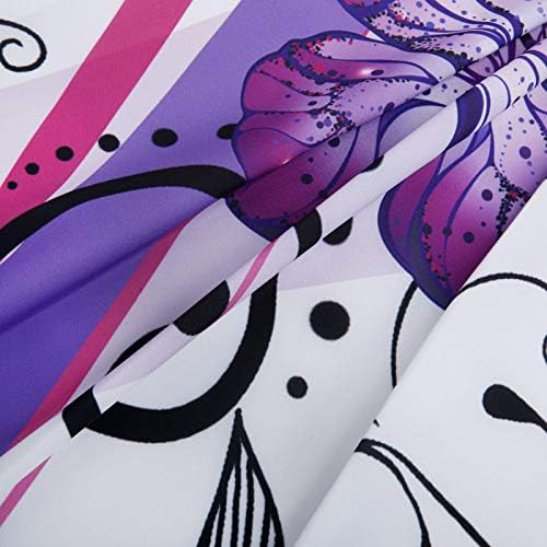 LIVILIAN – Cortina de ducha de mariposa con ganchos, cortina de ducha floral en remolino, cortinas de ducha de mariposa para baño, lavable a