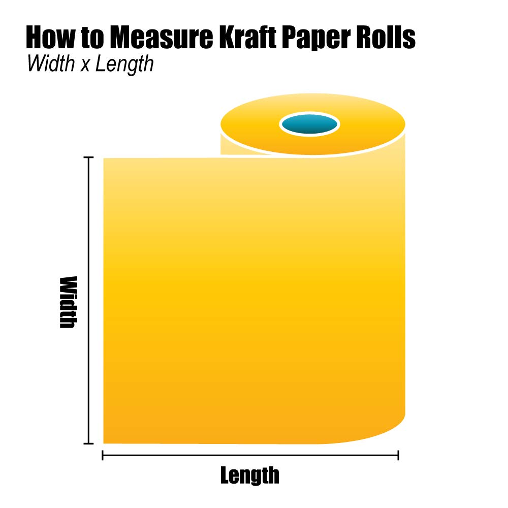 Top Pack Supply Rollo de papel Kraft, 30#, 12″ x 1200′, Kraft (paquete de 1 rollo)