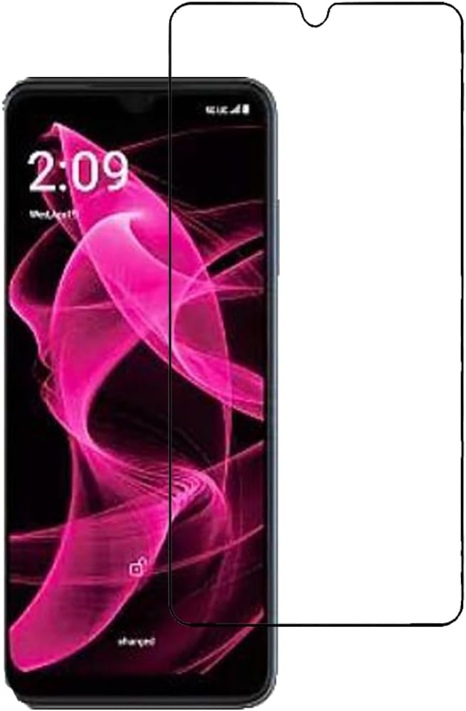 Paquete de 2 protectores de pantalla de vidrio templado Frontier Protector protector para T-Mobile Revvl 6X 5G 2023