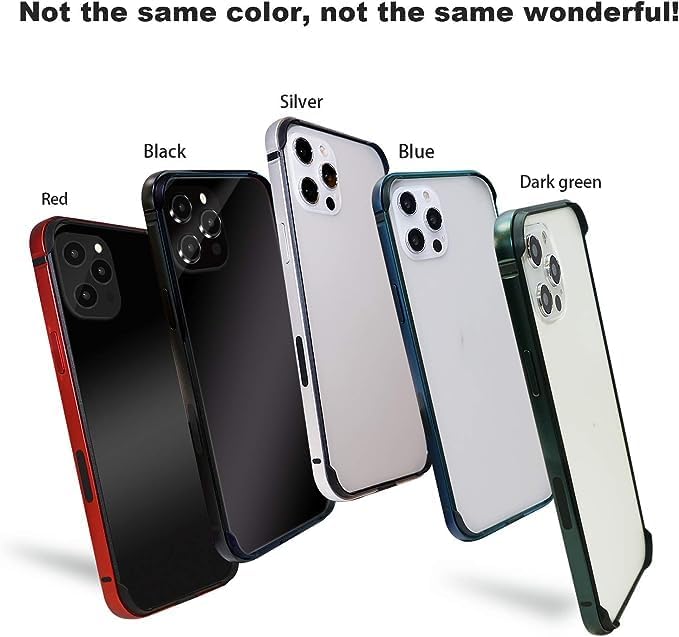 Carcasa rígida delgada con marco de aluminio para iPhone15 Pro, armadura de marco de metal con protección interior suave, protección de borde