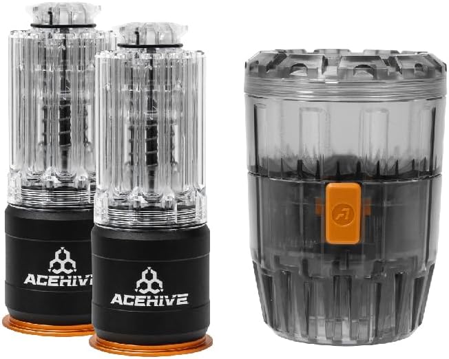 ACETECH Paquete de iniciación juego de granadas ficticias AceHive Spawner, función de recarga rápida para todos los BBS de 0.236 in.