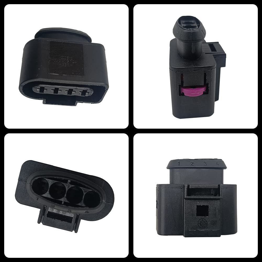 Meyffon Kit de reparación de conector de bobina de encendido 6 uds. Cableado de enchufe Wherramienta para Audi VW reemplazar 4B0 973 724 4B0973724