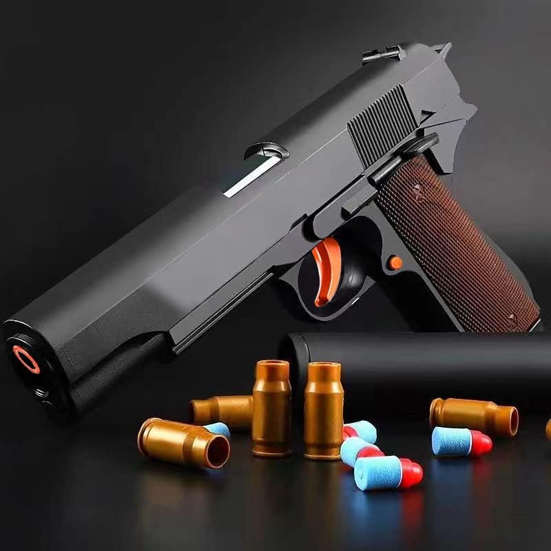 Pistola de juguete modelo educativo de balas de espuma suave, juegos de disparos de pistola de juguete suave, pistola de juguete de bala suave,