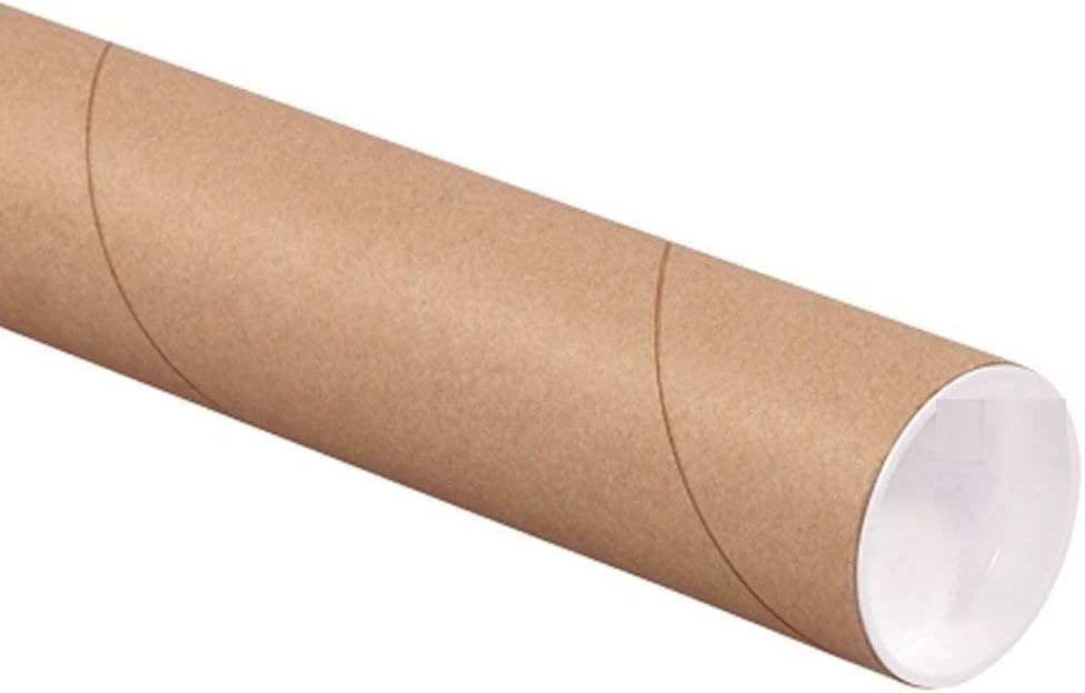 ProLine – Tubos de envío de correo de papel kraft de alta resistencia de 5 x 36 pulgadas de grosor con tapas finales (2)