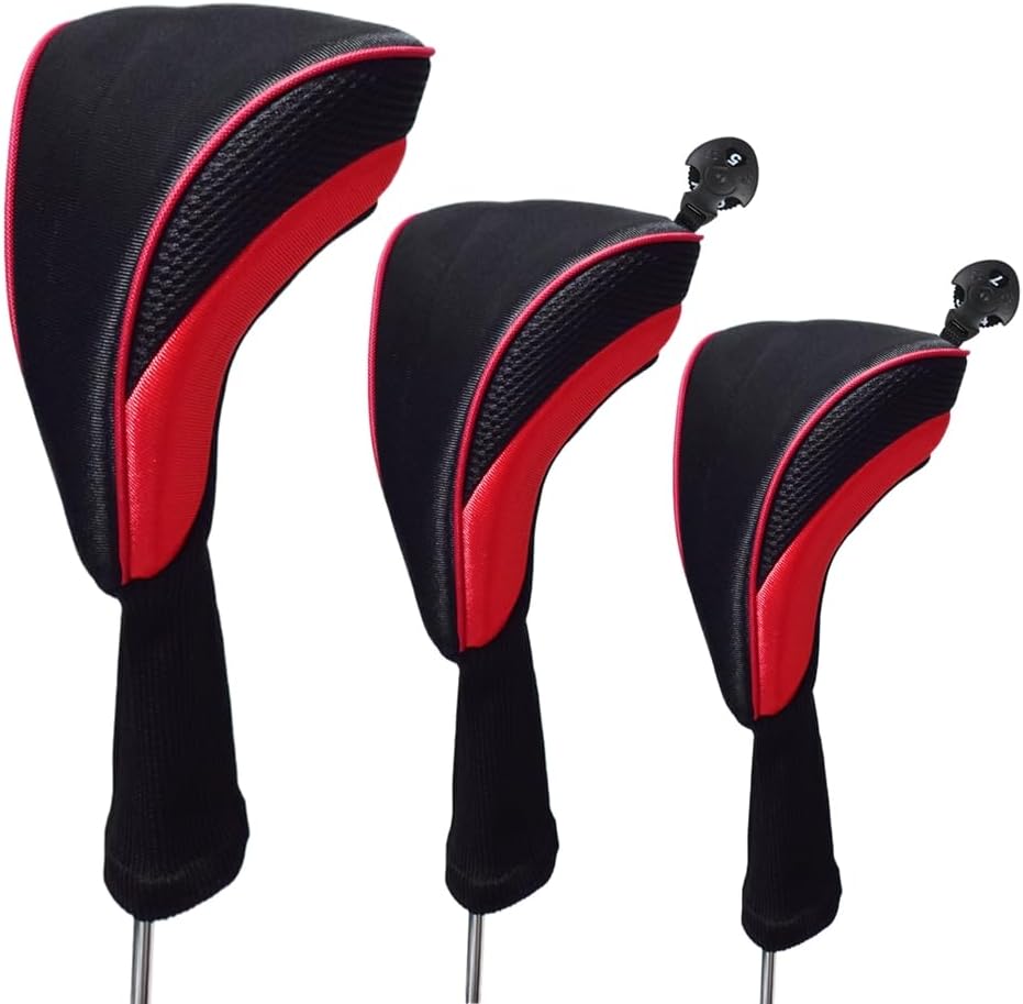 3 unidsset conductor # 1 3 5 Fairway cubierta de madera del club de golf Headcover