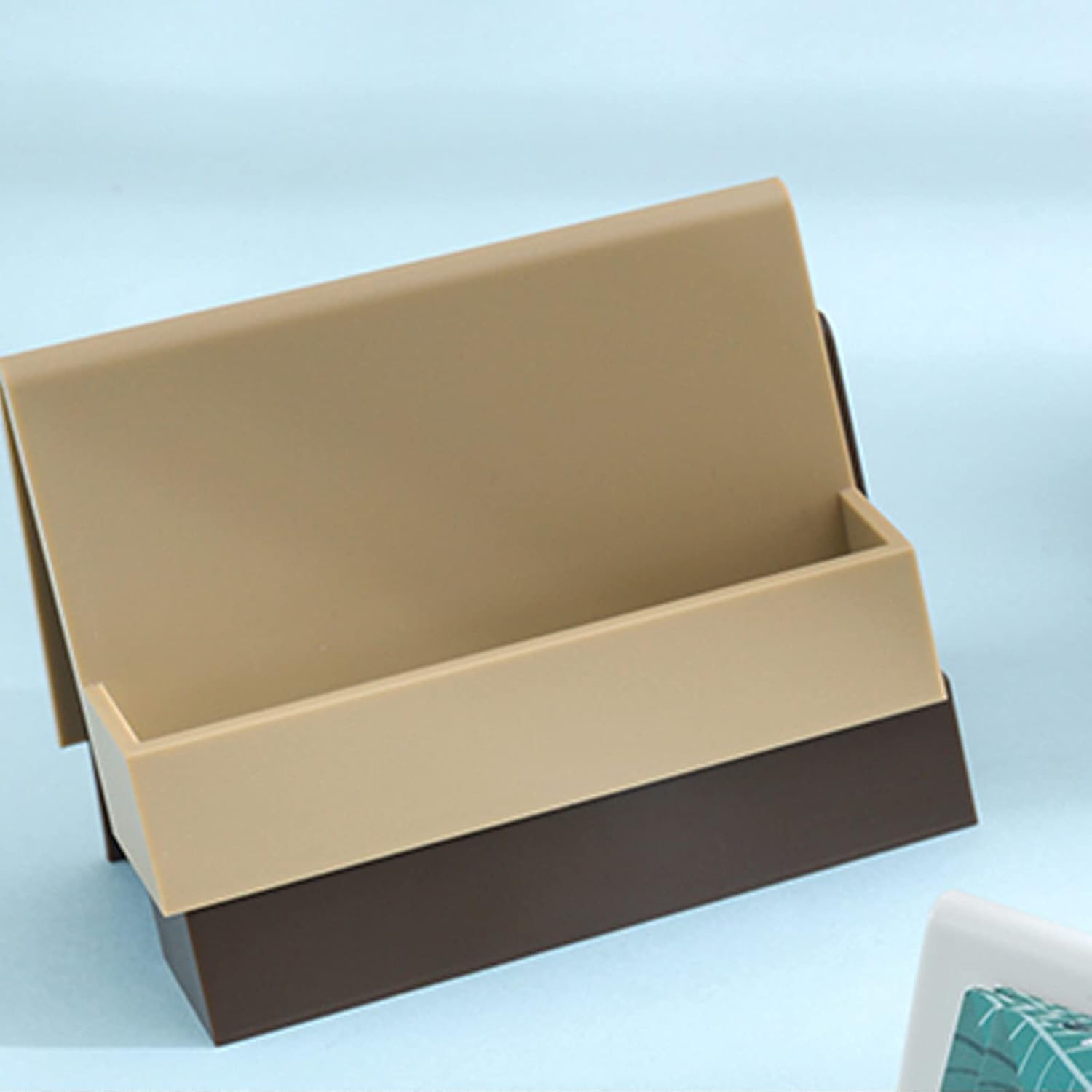 Hilsayum Soporte para tarjetas de visita, organizador vertical de tarjetas, organizador de escritorio, suministros de oficina para mesa, espacio de
