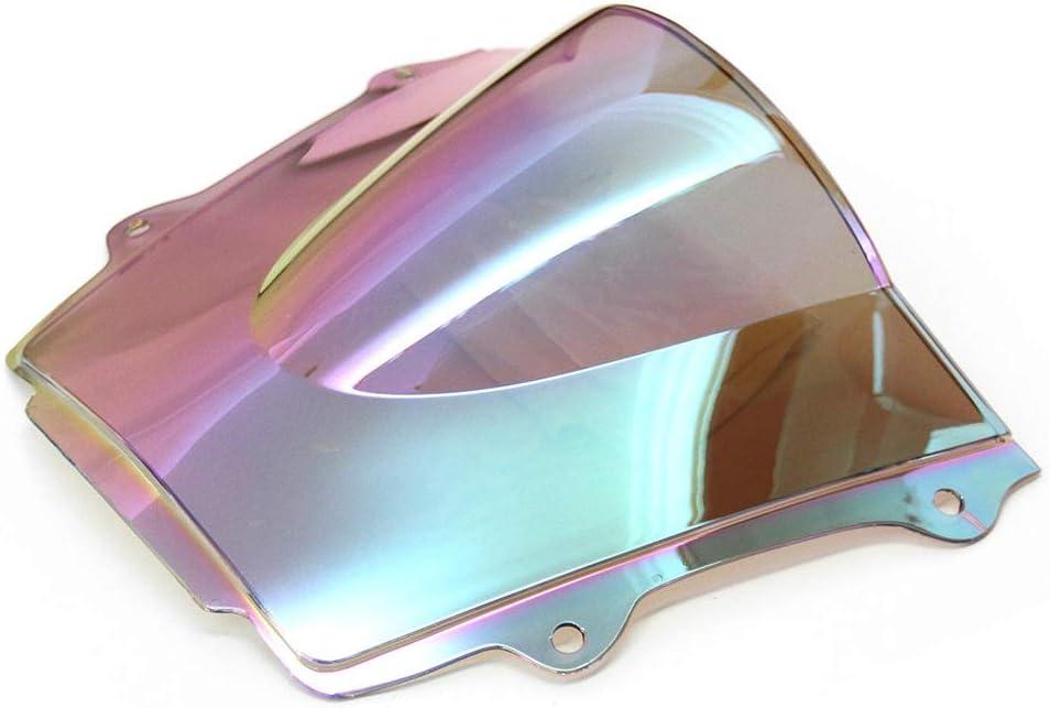 Motorcycle Windshield Motorcycle Part Double Bubble Iridium WindshieldWindscreen Compatible with CBR 600 RR F5 2013 2014 2015 2016 13-16