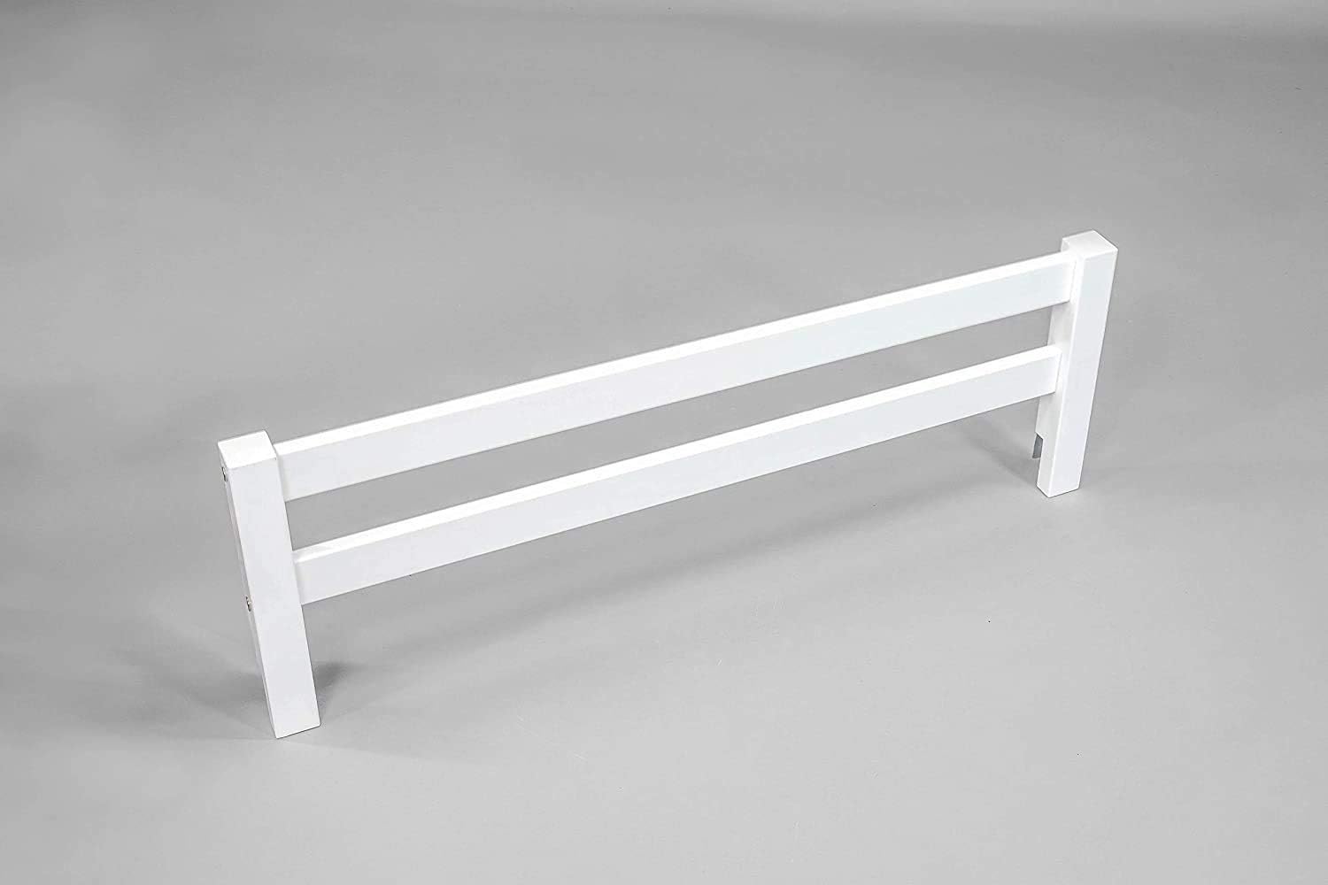 CC KITS Barandilla de seguridad de madera para cama de protección lateral para camas de niños pequeños, niños y niños (blanco)