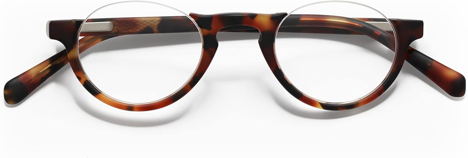 eyebobs – Vicepresidente  Gafas de lectura prémium para hombres y mujeres  Marco de medio borde para caras estrechas  Disponible en 0.0x – 4.0x