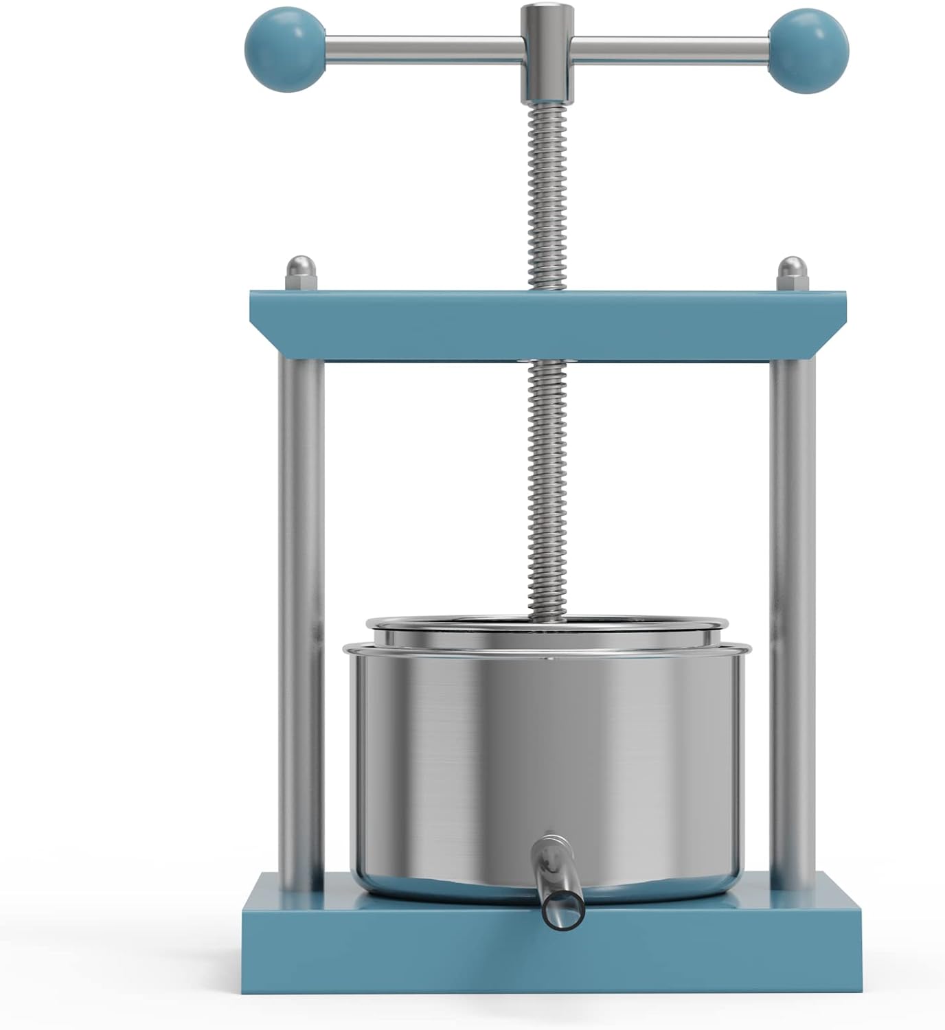 SQUEEZE master Prensa manual para vino de hierbas y frutas (0.8 galones, azul)