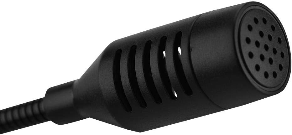 Micrófono portátil, cuello de cisne flexible, micrófono de pie de escritorio, micrófono estéreo de karaoke para reuniones de oficina, chat de voz en
