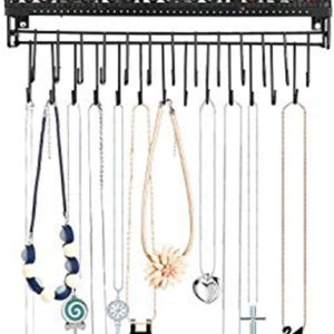 Urban Deco Organizador de joyas montado en la pared  Soporte rectangular colgante para joyas con estante organizador de collar de pared  Estante de Urban Deco Organizador de joyas montado en la pared  Soporte rectangular colgante para joyas con estante organizador de collar de pared  Estante de