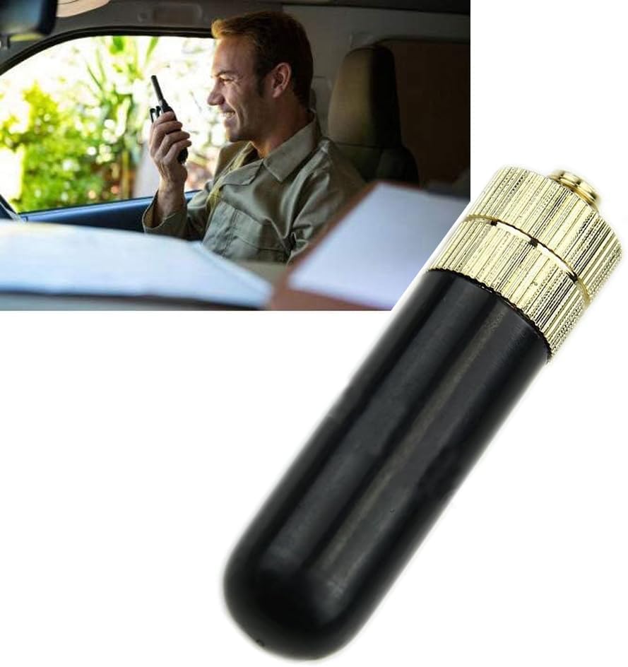 Mini antena corta para walkie talkie AR-805S SMA- Antena hembra de doble banda de alta ganancia de largo alcance compatible con Baofeng BF-888S,