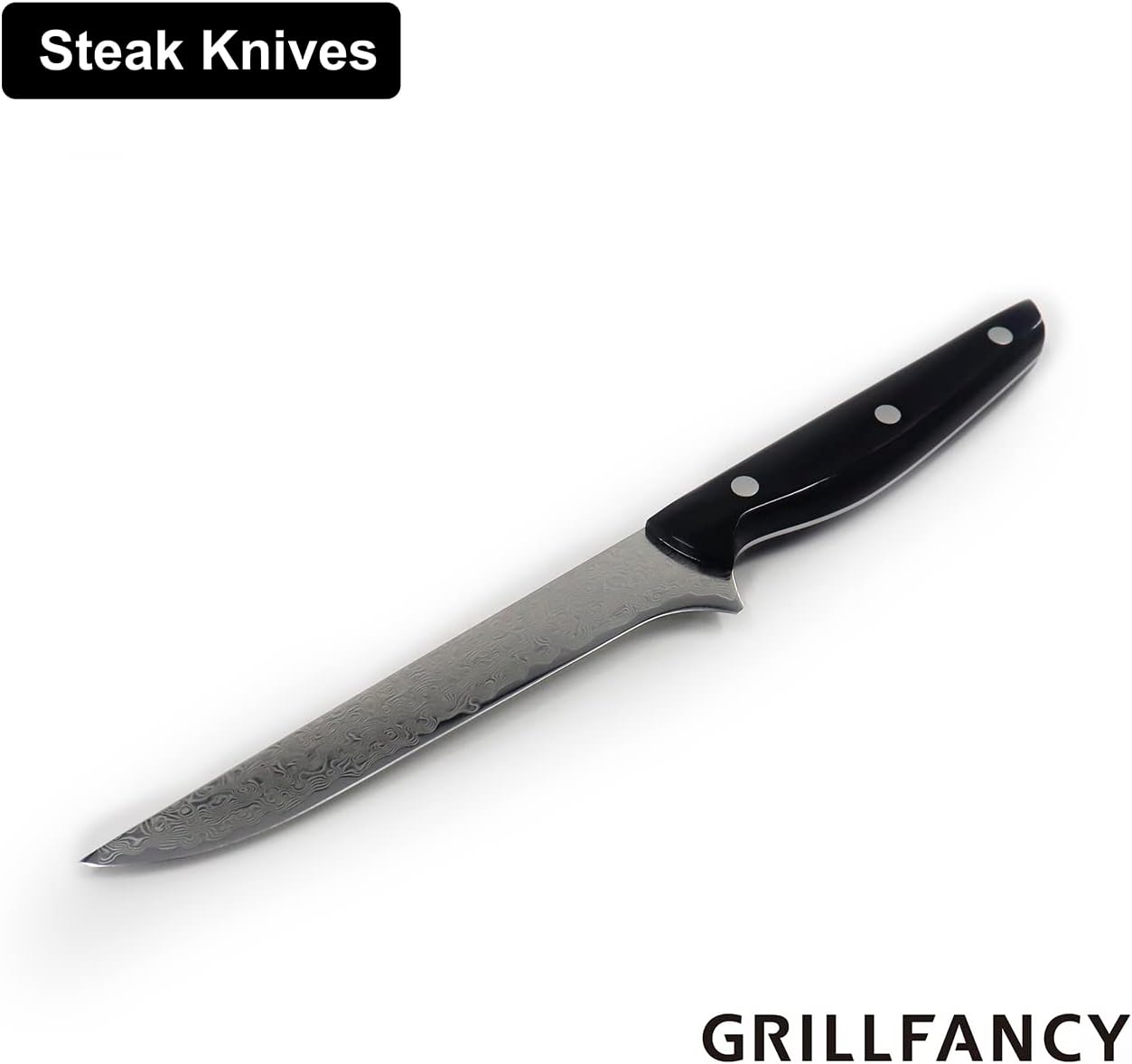 Damascus Knife, VG-10 Damascus Stainless Steel,Chef Knife with Gift Box,Paring knives,Damascus Kitchen Knives,Japanese Knife,6-Inch Steak knife,