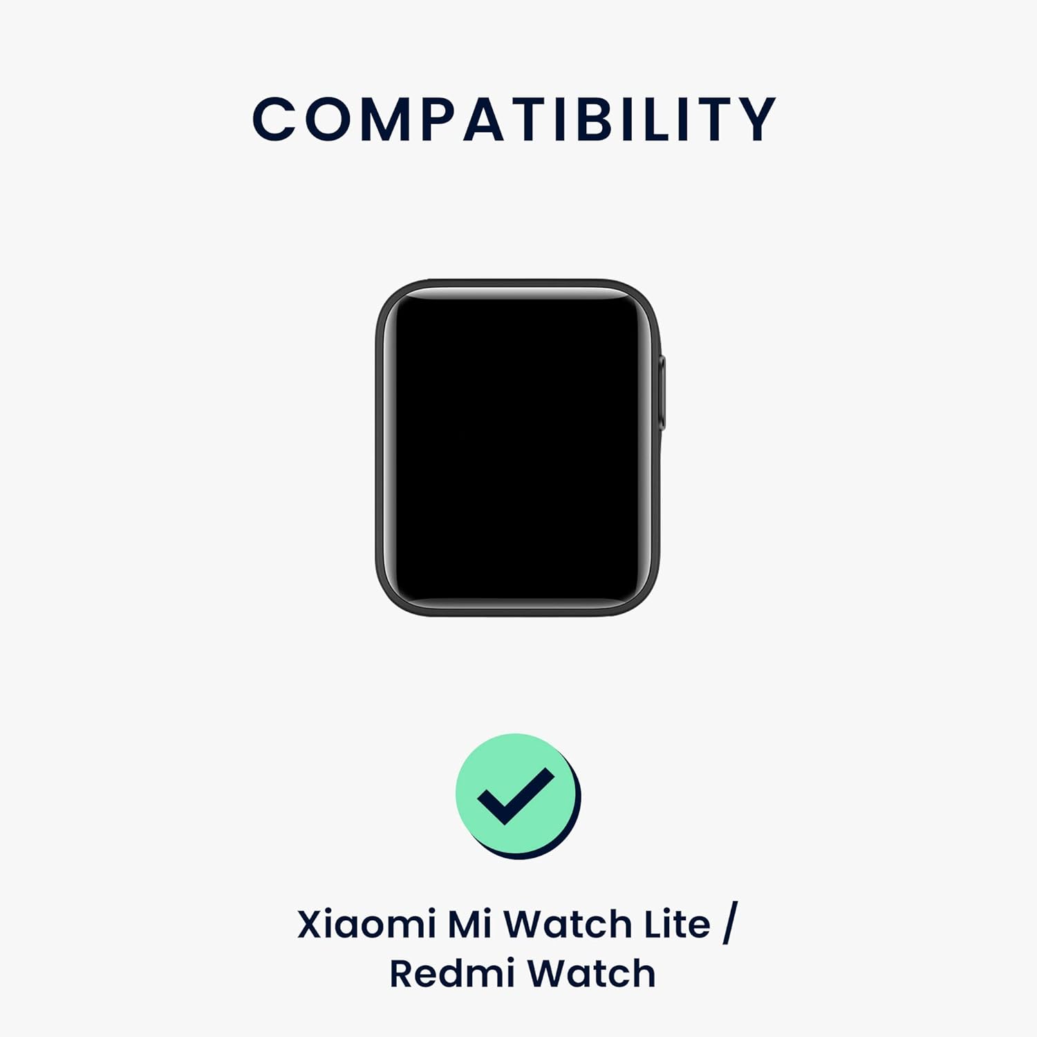 kwmobile Correas compatibles con correas de reloj Xiaomi Mi Watch LiteRedmi – 2 correas de reloj de silicona de repuesto, color negroazul oscuro