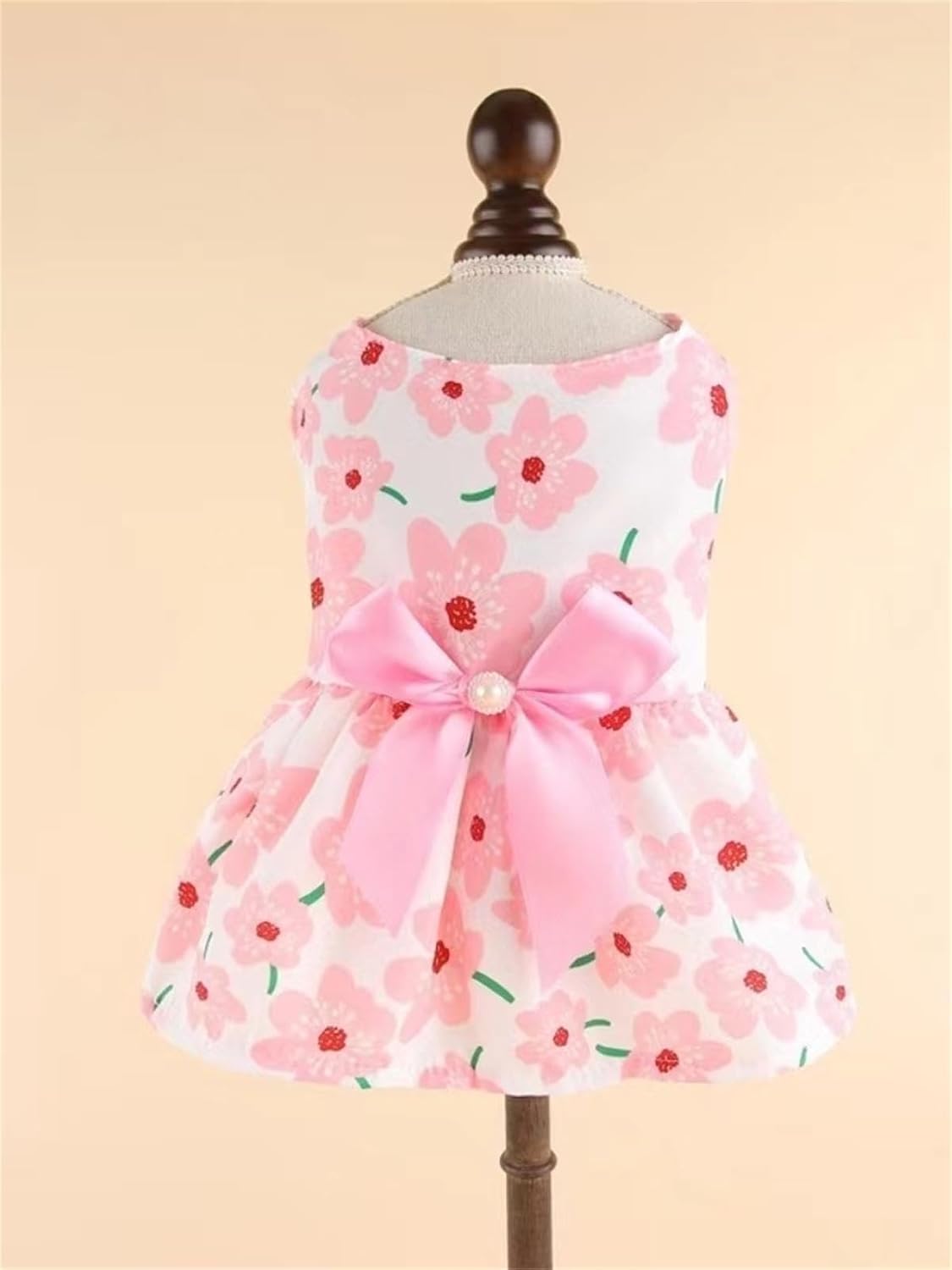 Vestidos de perro para perros pequeños, vestido de princesa con lazo, ropa linda para cachorros, vestidos suaves para cachorros para perros