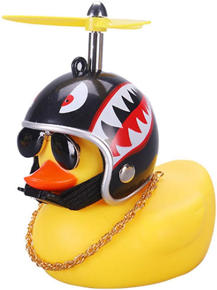 wonuu – Adornos de goma para coche, diseño de pato, color amarillo