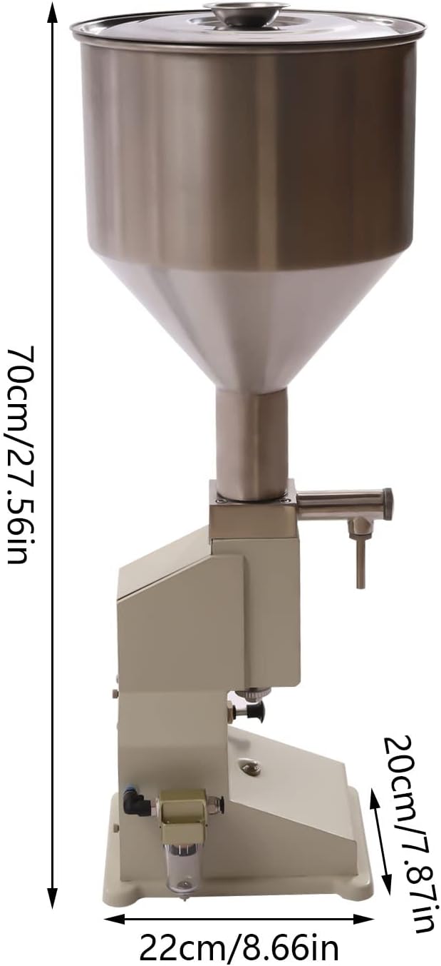 Máquina de llenado de líquidos de pasta neumática, máquina de llenado de botellas, máquina de llenado de botellas de acero inoxidable de 0.3-3.4fl