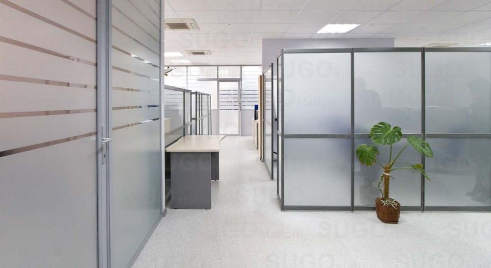 Sugo Lámina de película de vidrio esmerilado de alta calidad, para privacidad para el hogar, dormitorio, baño, bricolaje, ventana, tintado,