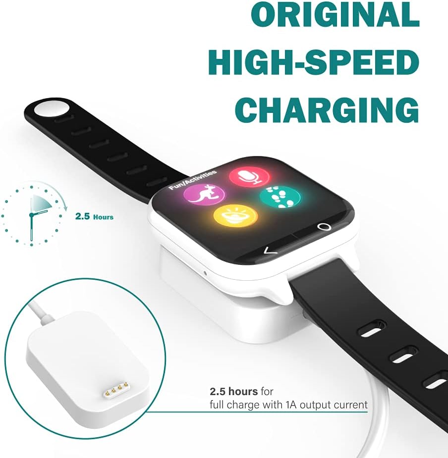 TUSITA Base de carga compatible con Verizon Gizmo Watch 1, 2, 3, 1M, 2 unidades, accesorios para relojes inteligentes para niños