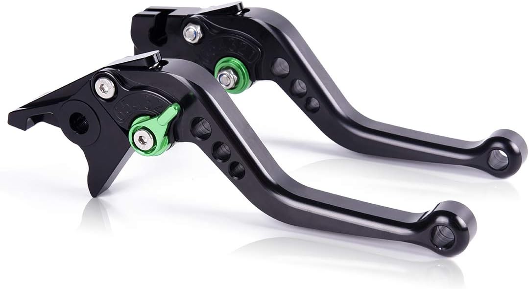 motor-mh Palancas de embrague de freno ajustables para Kawasaki ZZR600 1990-2004, ZX9R 1998-1999, Ninja EX650 650R (ER-6f ER-6n) 2006-2008, Z750S