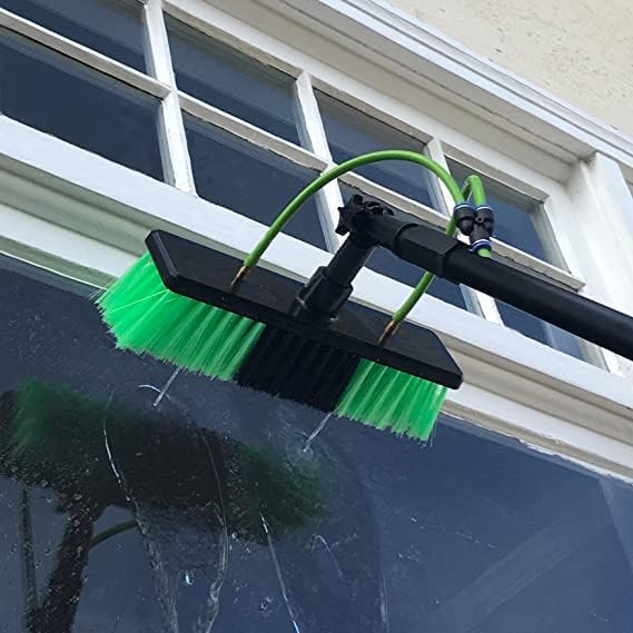 Cepillo de limpieza de panel solar de 20 pies y sistema profesional de poste para limpieza de ventanas y vidrios, equipo de lavado, herramienta de