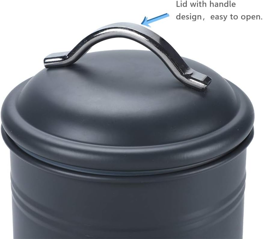 Recipiente hermético de cocina con tapa, contenedor rústico de decoración de granja para alimentos secos, azúcar, café, té, tarro de almacenamiento