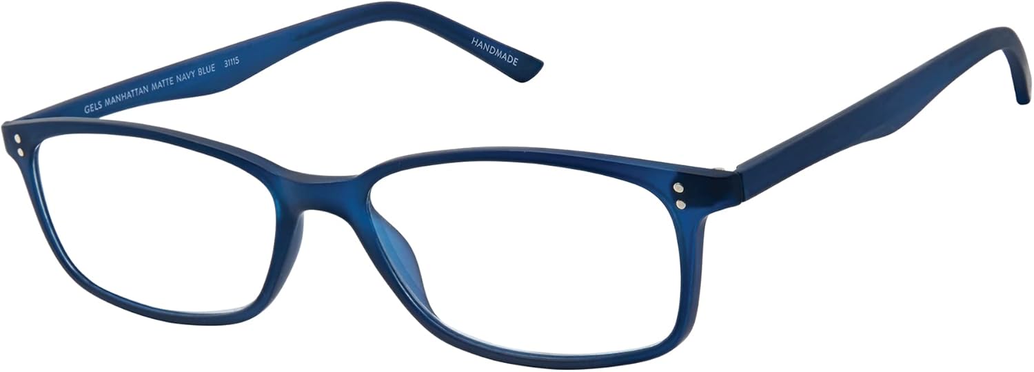 Scojo New York Gels Manhattan – Lentes de lectura hechos a mano, resistentes a los arañazos, para mujeres y hombres