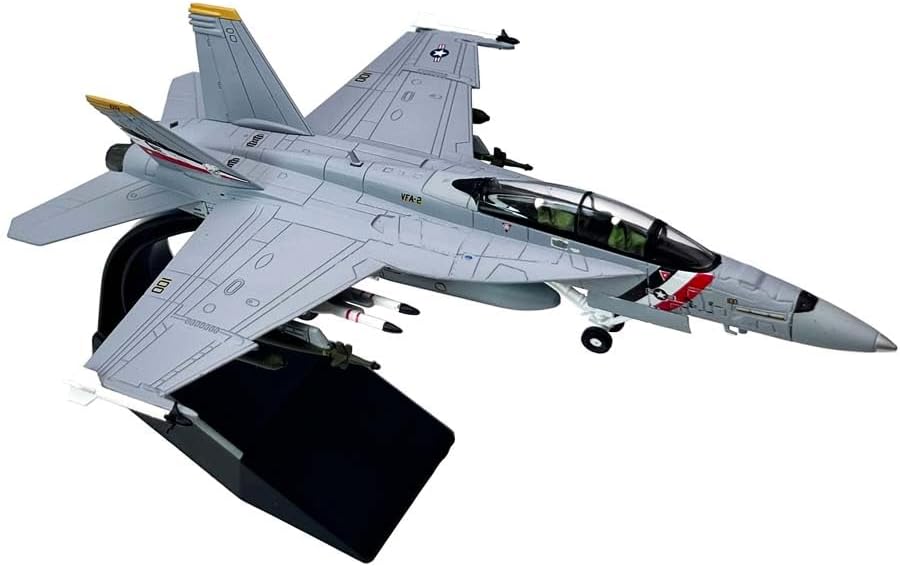 Escala 1100 US F18 FA-18F Super Hornet VFA-2 Avión de combate Avión de Metal Militar Avión Juguete Modelo Colección Regalo