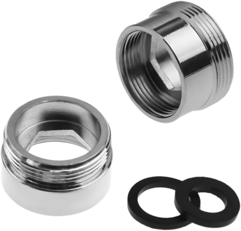 2 adaptadores de grifo de filtro de agua del grifo, adaptador de rosca de conector aireador de latón (hembra de 1.024 in a macho 0.866 in)