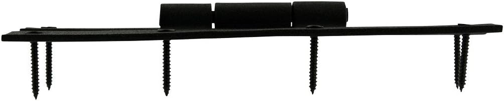Renovators Supply Manufacturing H – Bisagras de gabinete de cocina de hierro forjado negro de 7 pulgadas con tornillos