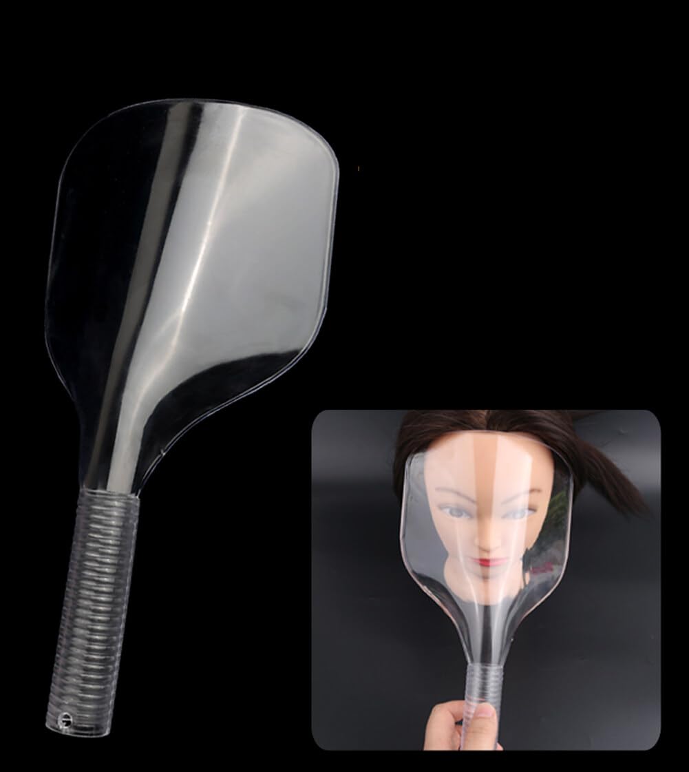 TOPWEL Protector de spray para el cabello profesional de plástico para el cabello, protector facial para peluquería, peluquería y peluquería,