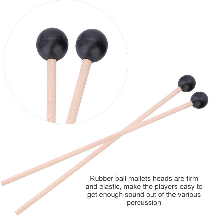 Marimba Mallets, Teclado Suave Mango De Madera De Goma Mallets Instrumento Accesorio De Percusión