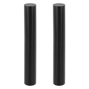 2 varillas de copolímero de acetal redondas negras de 1.5 x 12 pulgadas, varillas largas de plástico con pompones, barra de plástico para bujes, 2 varillas de copolímero de acetal redondas negras de 1.5 x 12 pulgadas, varillas largas de plástico con pompones, barra de plástico para bujes,