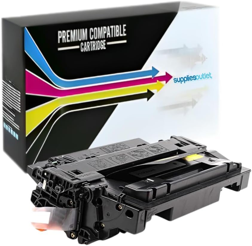 Cartucho de tóner compatible con HP CE255A (1 unidad), color negro