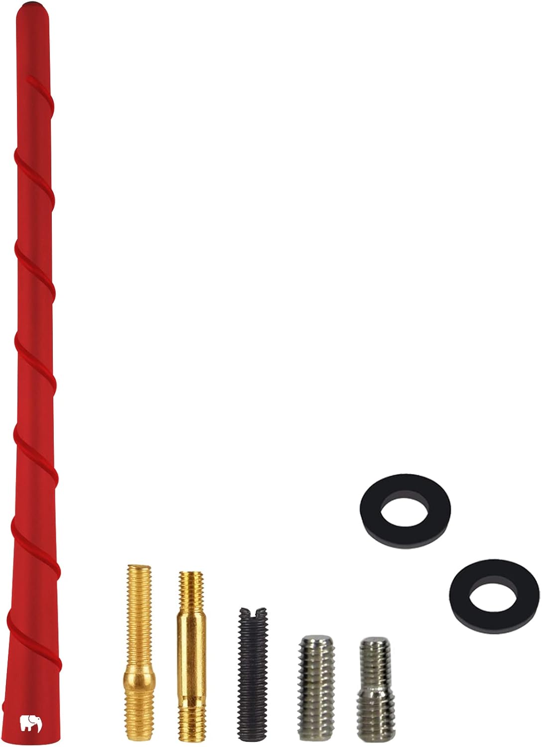 Antena de núcleo de cobre en espiral de 8 pulgadas, compatible con motocicletas Harley Davidson, Street Glide, Road Glide, Road King, Electra Glide