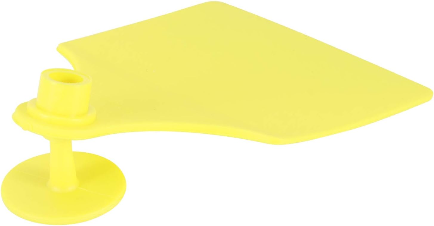 Fydun Juego de 20 etiquetas de oreja en blanco para identificación de ganado para cabras, ovejas, ganado, ganado, cerdos, suministros de granja L