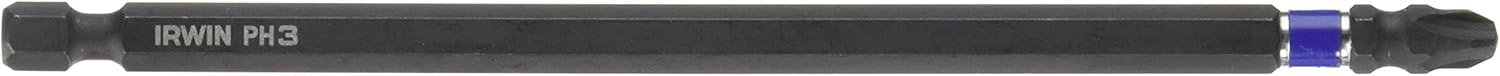 IRWIN Tools 1837466 Impact Performance Series Phillips Power Bit #3, 6″