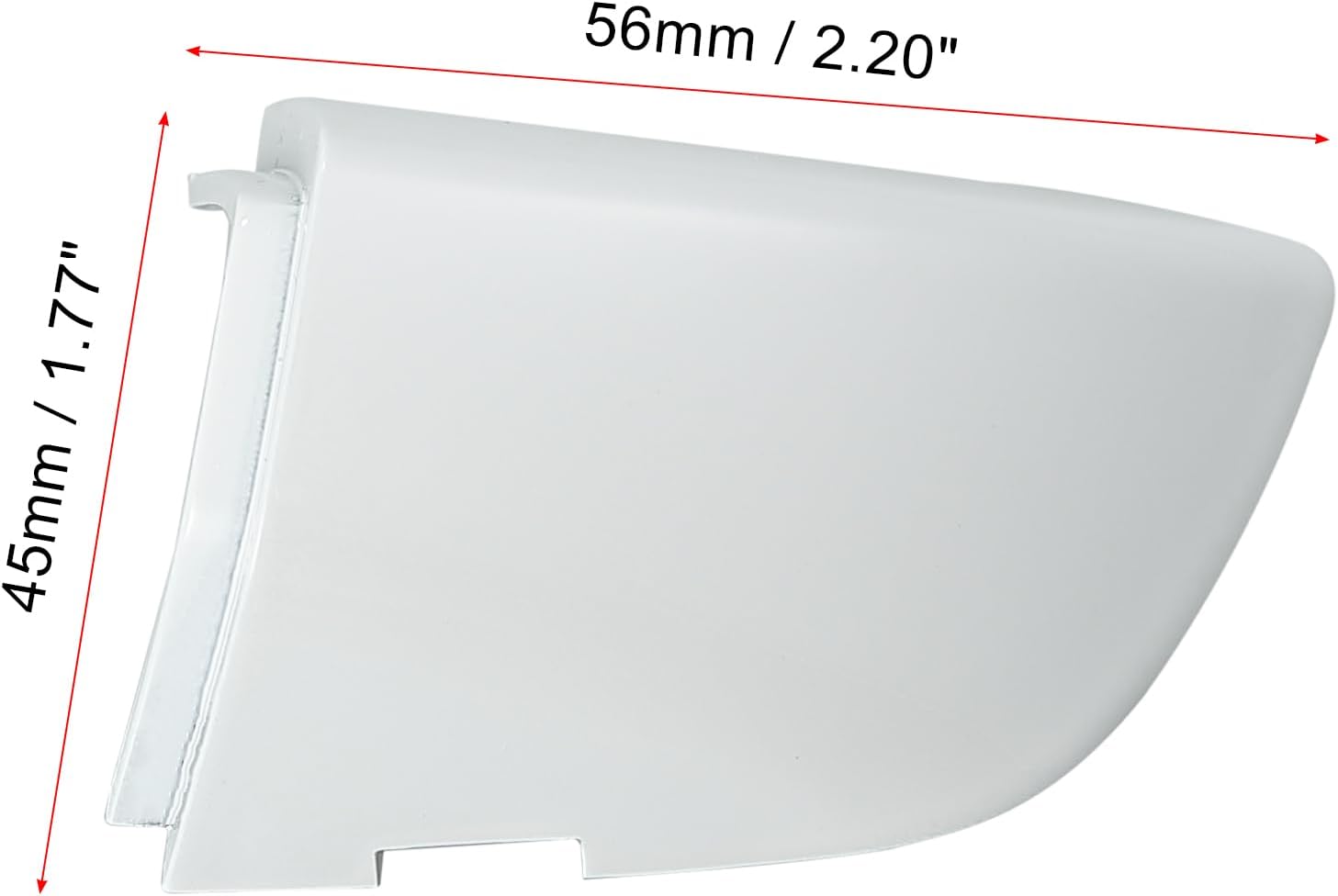 X AUTOHAUX 1K8837879 1K8-837-879-GR-U Cubierta de la manija de la puerta delantera izquierda del conductor blanco para Volkswagen Golf Passat GTI