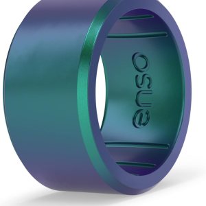 Enso Rings Anillos de silicona de marquesina, colección de anillos anchos, diseño cómodo y flexible, Silicona Enso Rings Anillos de silicona de marquesina, colección de anillos anchos, diseño cómodo y flexible, Silicona