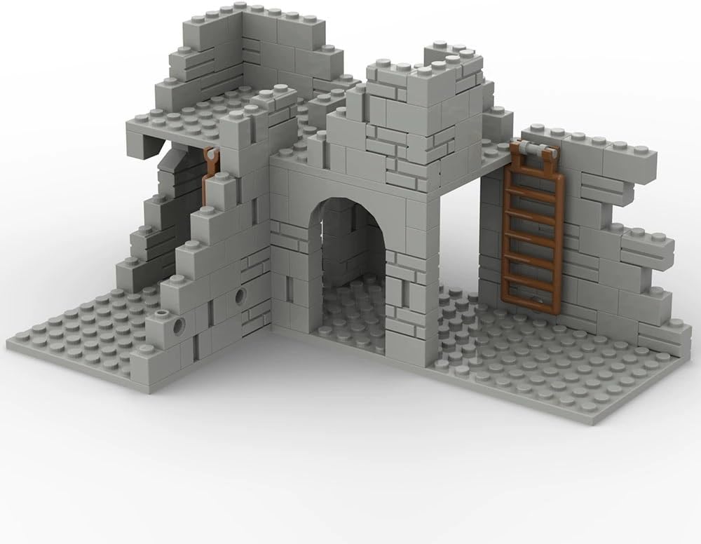 SAYN – Edificios militares de escena militar de la Segunda Guerra Mundial, 171 piezas de la Segunda Guerra Mundial Ruinas de Fortaleza Militar